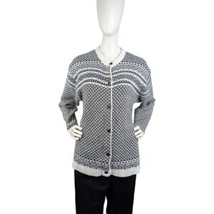 Great Lakes Country Vintage Fair Isle Cardigan, Womens Size Large